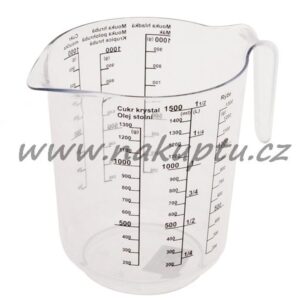 odměrka 1500 ml (mouka, rýže, krupice, mák aj)