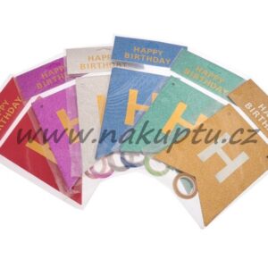 narozeninová dekorace nápis HAPPY BIRTHDAY