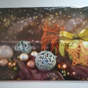 korkové omyvatelné vánoční prostírání