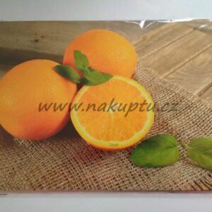 Korkové omyvatelné prostírání "pomeranč"