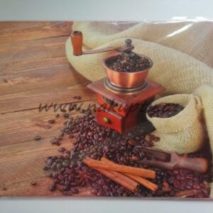 korkové omyvatelné prostírání "mlýnek na kávu"