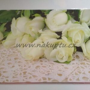 korkové omyvatelné prostírání "květy"