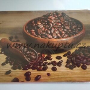 korkové omyvatelné prostírání "zrnka kávy"