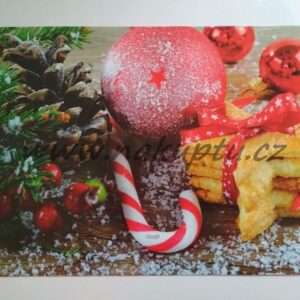 korkové vánoční omyvatelné prostírání