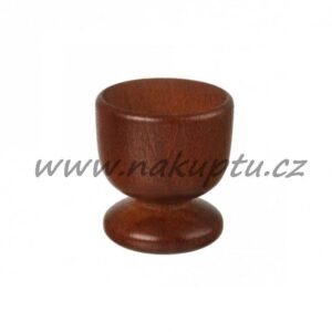 2333781Dřevěný kalíšek na vejce na měkko - tmavý