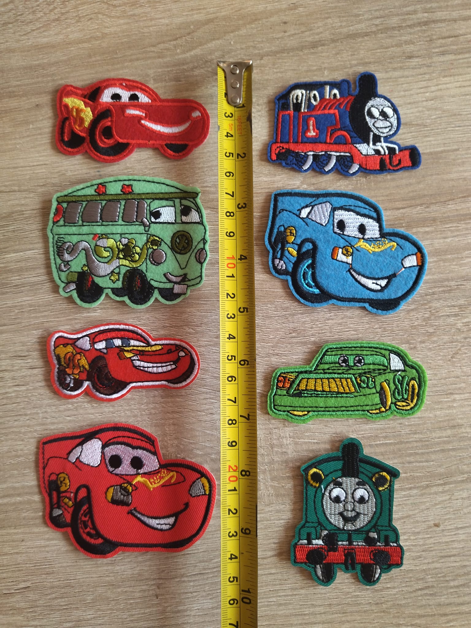 sada 8 ks textilní nažehlovačka dětská Disney